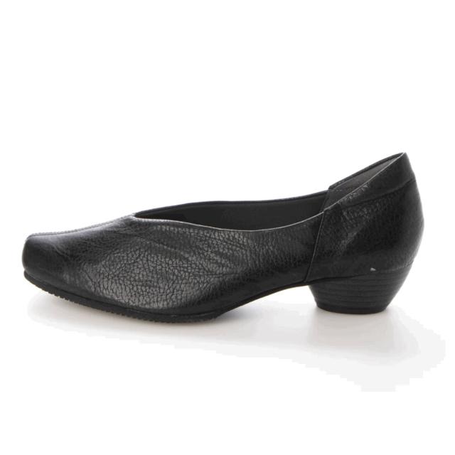 日本製 本革 牛側 レディースパンプス 柔らかレザー Vカット