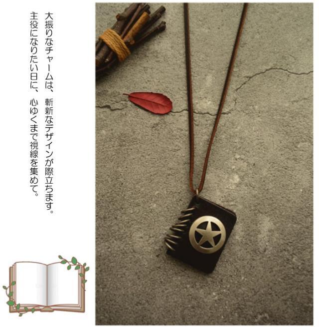 ペンダント 革 アクセサリー 