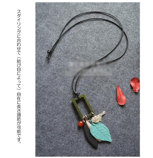 ペンダント 革 アクセサリー