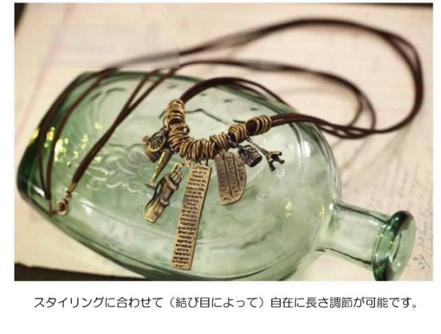 ペンダント 革 アクセサリー