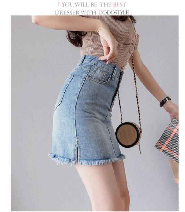 デニムロールアップ ショートパンツ