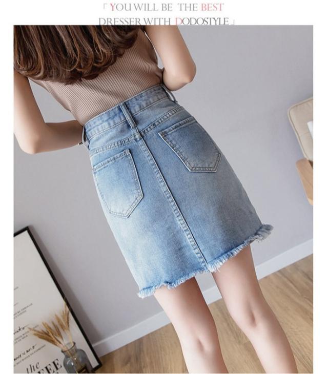 デニムロールアップ ショートパンツ