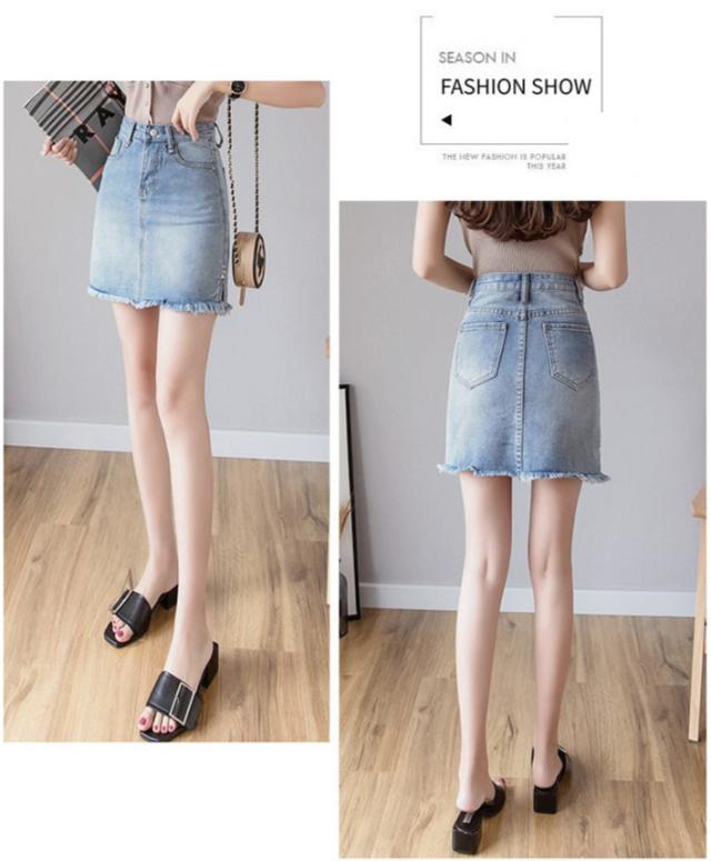 デニムロールアップ ショートパンツ