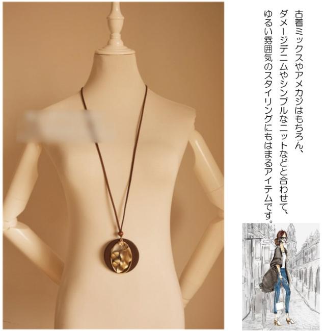 ペンダント 革 アクセサリー