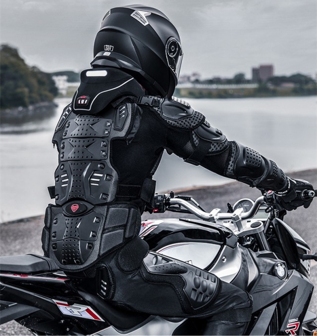 バイクウェア プロテクター ジャケット 背中 胸 肘 肩 腰 バイク ボディプロテクター パンツ 耐衝撃 通気性 2点セット｜au PAY マーケット