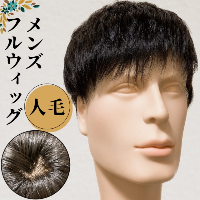 ウィッグ メンズ 人毛100% フルウィッグ カツラ 男性用 ショート ウィッグ メンズ 人毛100% フルウィッグ カツラ 男性用 ショート