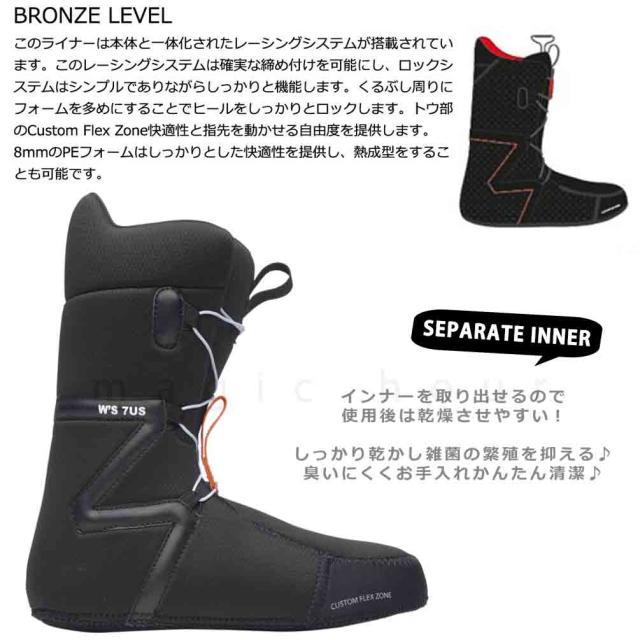 スノーボード ブーツ レディース NIDECKER ナイデッカー SIERRA ダイヤル ダイアル式 25-26 ソフトフレックス 大きいサイズ 22cm - 25.5cm 黒 ブラック 女性