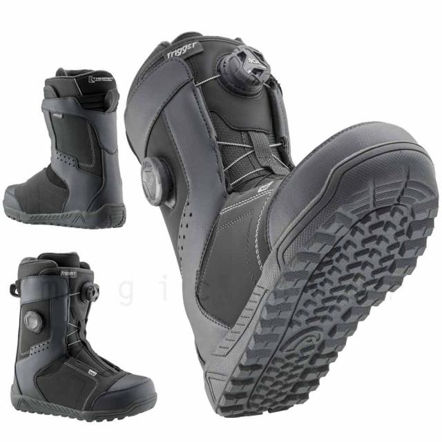 スノーボード ブーツ BOA メンズ ダイヤル ダイアル式 デュアル ボア HEAD ヘッド TRIGGER LYT BOA FOCUS 24-25 2025モデル 25cm - 28.5cm 黒 ブラック お洒落