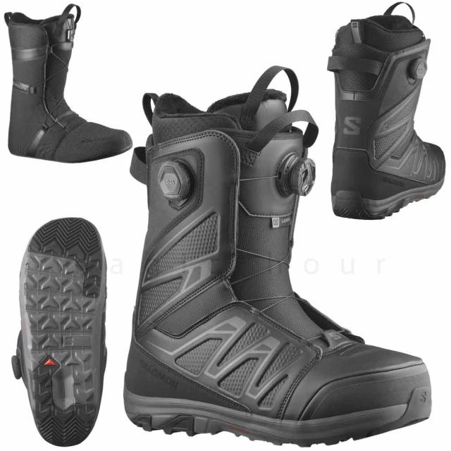 スノーボード ブーツ BOA メンズ サロモン SALOMON LAUNCH BOA SJ デュアルボア ブランド ダイアル式 25-26 ソフトフレックス 25cm - 28.5cm 男性 黒 カーキ 白