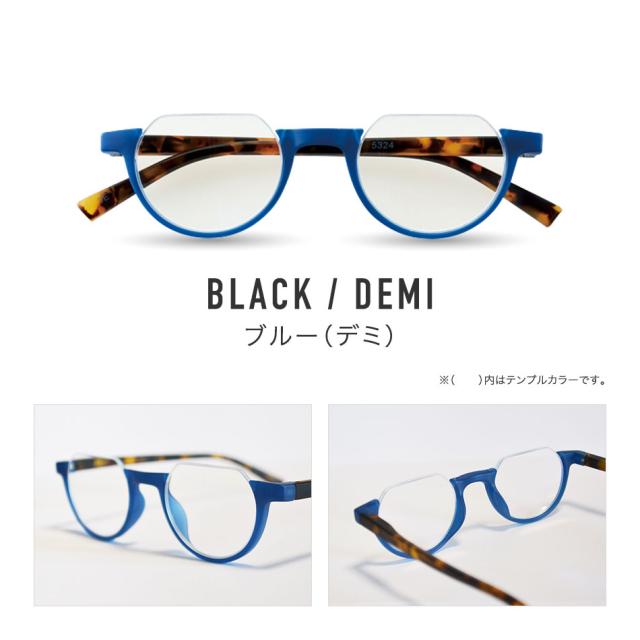 送料無料 老眼鏡 カラフルック ハーフリムタイプ 男性用 女性用 シニアグラス リーディンググラス メンズ レディース 全5色 バネ蝶番