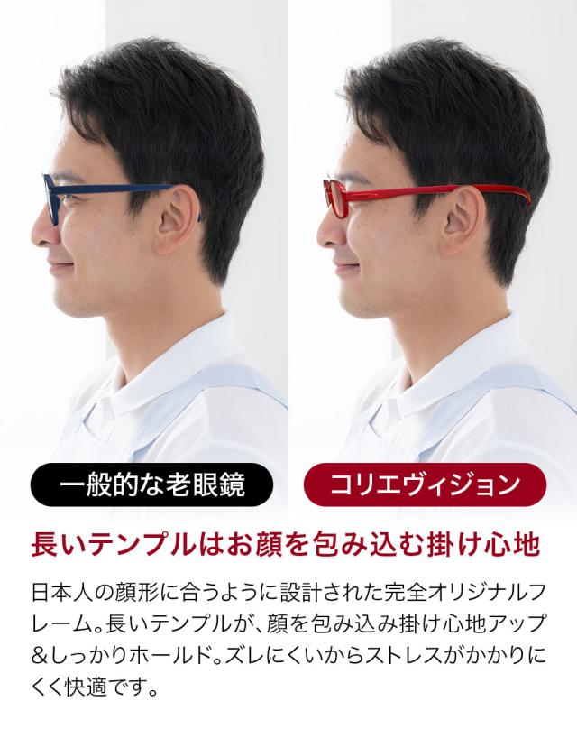 送料無料 老眼鏡 Collier Vision コリエヴィジョン ブルーライトカット