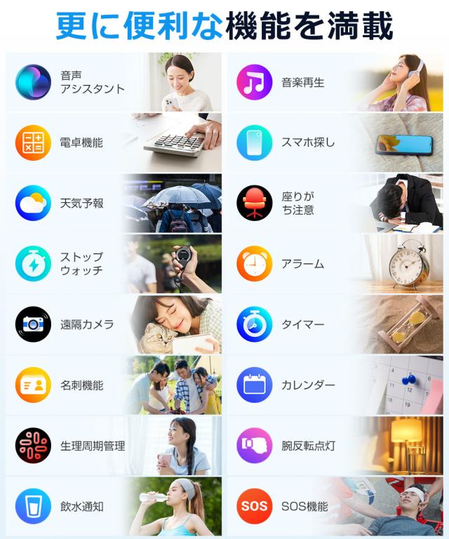スマートウォッチ 大画面