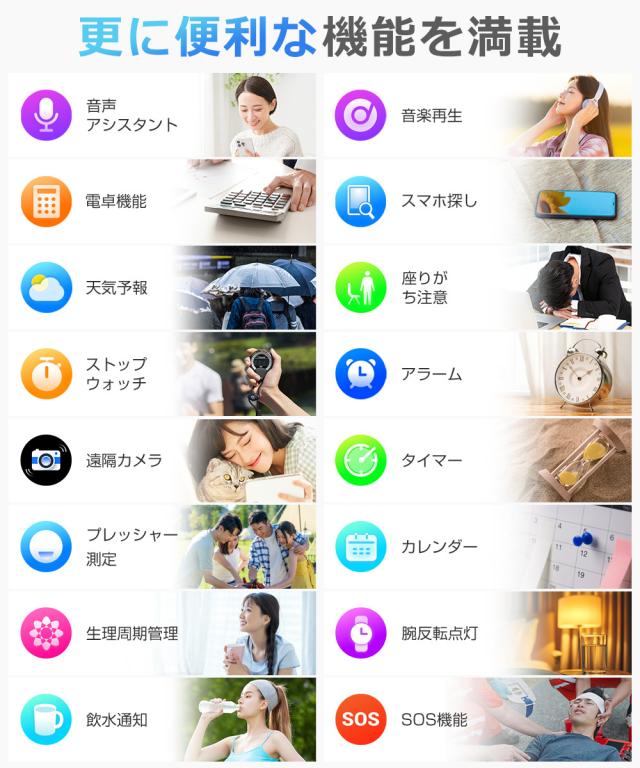 スマートウォッチ 大画面
