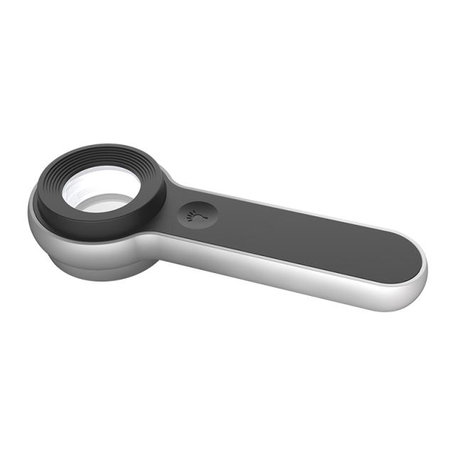 読書ルーペ USB充電式 高倍率レンズ 手持ち LED光付 暗所対応 お年寄りにおすすめ 明るいルーペ