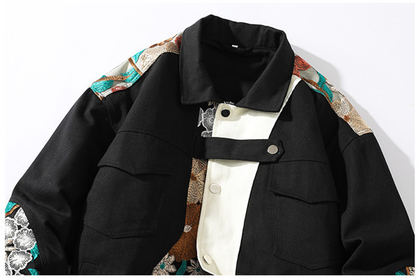 ジャケット メンズ 中綿ジャケット 刺繍 あったか 防寒 防風 アメカジ