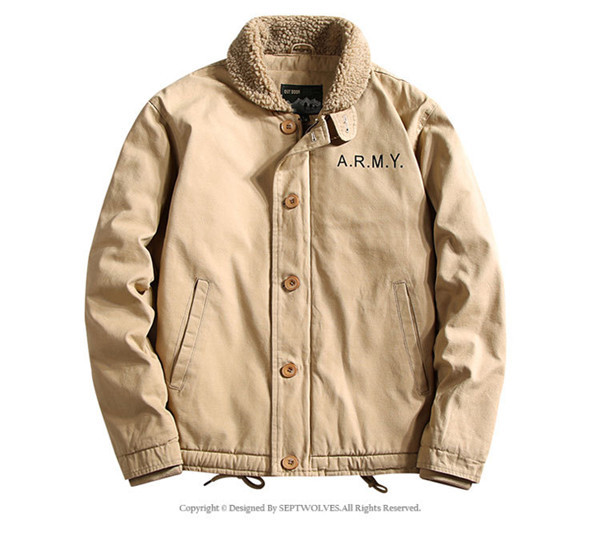 最高品質 デッキジャケット N-1 ボアジャケット メンズ U.S.NAVY 米海軍 裏起毛 裏ボア U.S.N ミリタリー ブルゾン ジャンパー