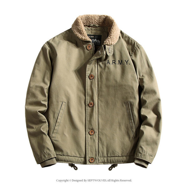 最高品質 デッキジャケット N-1 ボアジャケット メンズ U.S.NAVY 米海軍 裏起毛 裏ボア U.S.N ミリタリー ブルゾン ジャンパー