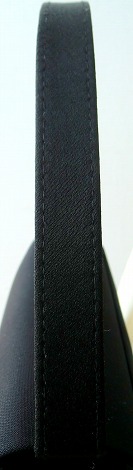 日本製　サテン切り替え　フォーマルバッグ