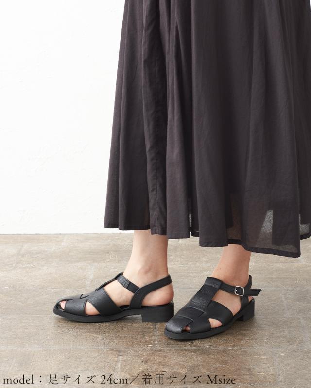 [日本製] レザー 本革 レザーグルカサンダル スクエア レザーサンダル グルカサンダル サンダル ソフトレザー ヒール 3.5cm 履きやすい らくちん 靴 くつ 柔らかい 軽量 外反母趾 フォーマル シンプル レディース ファッション recipe レシピ ブラック シルバー RP-518