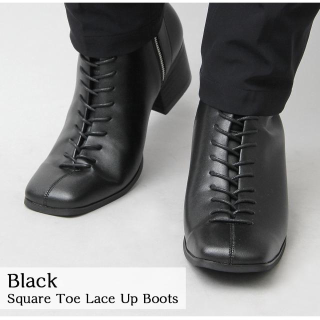 glabella グラベラ ブーツ ショートブーツ メンズ レースアップ