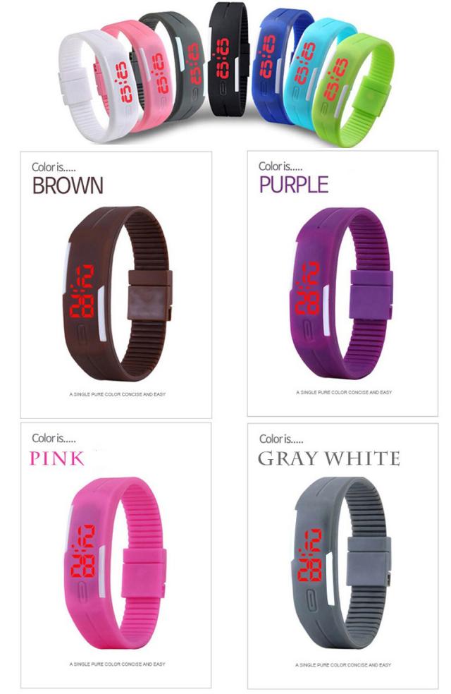 シリコンLED腕時計