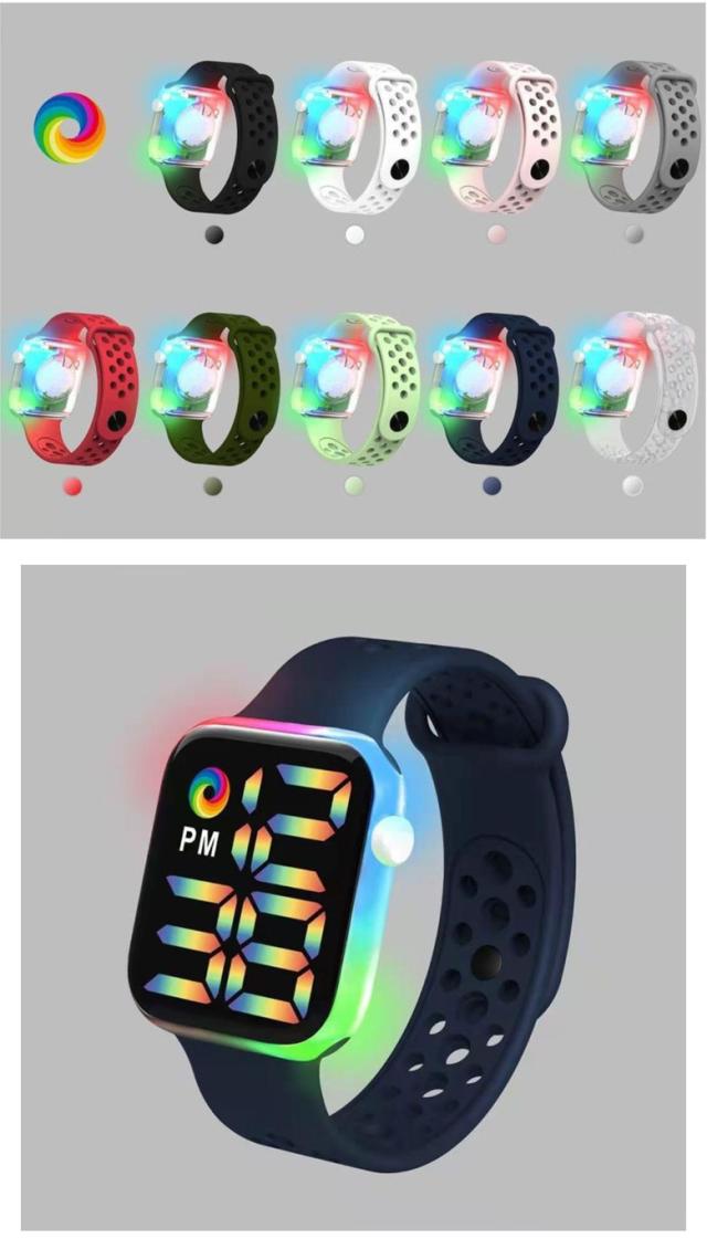 シリコンウォッチ LED  防水 (生活防水) ウォッチ
