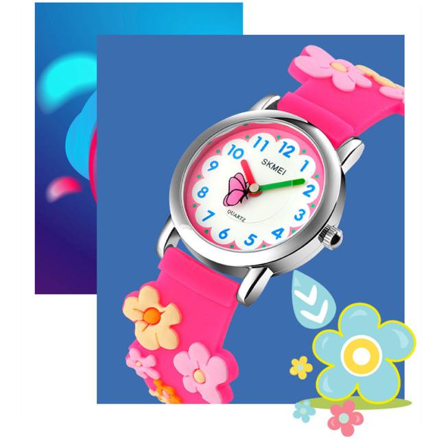 SKMEI 腕時計 子供用 3D バンド キャラクター 腕時計 キッズ