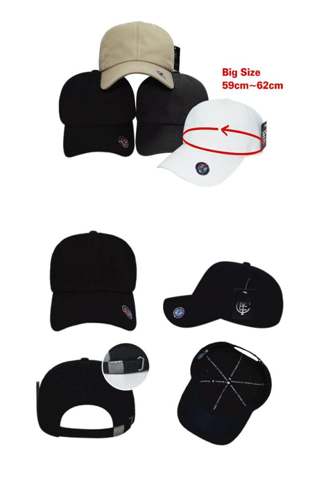 ベースボールキャップ 無地 XL 大きい