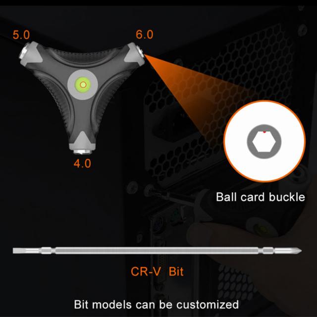 水平器付き 精密スクリュードライバーセット
