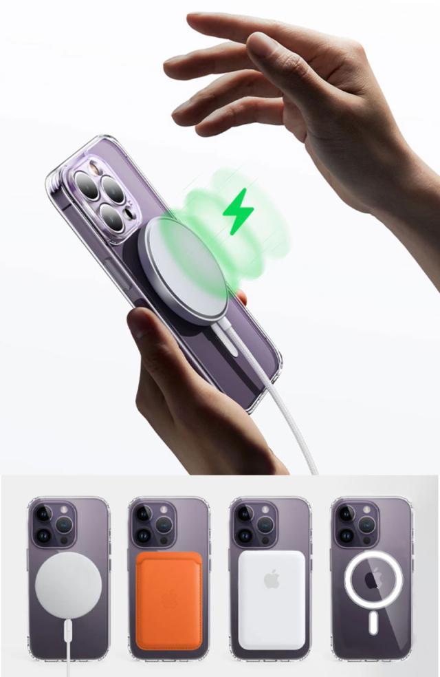 iphone15カード収納クリアケース