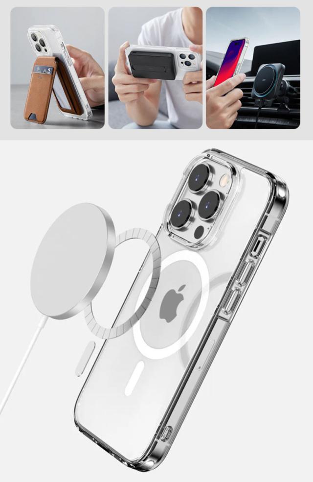 iphone15カード収納クリアケース