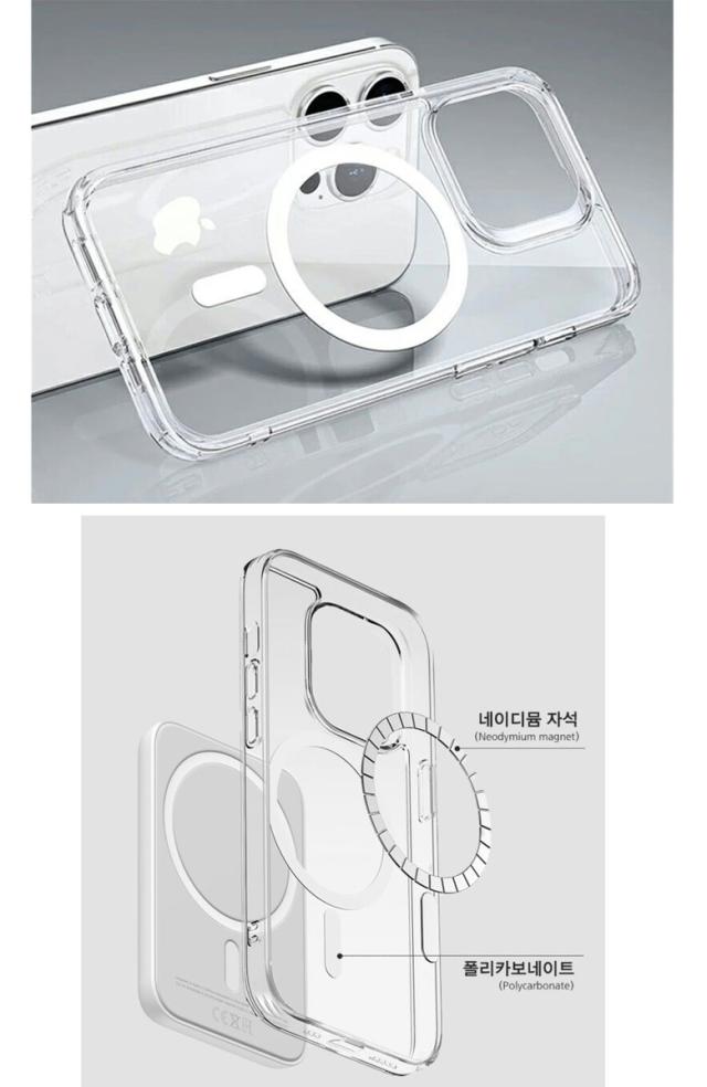 iphone15カード収納クリアケース