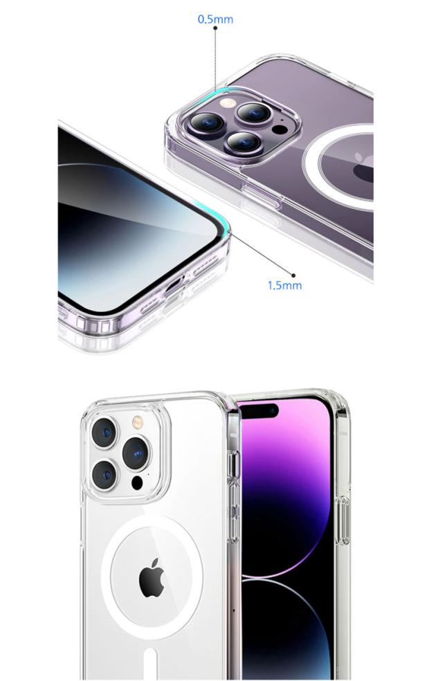 iphone15カード収納クリアケース