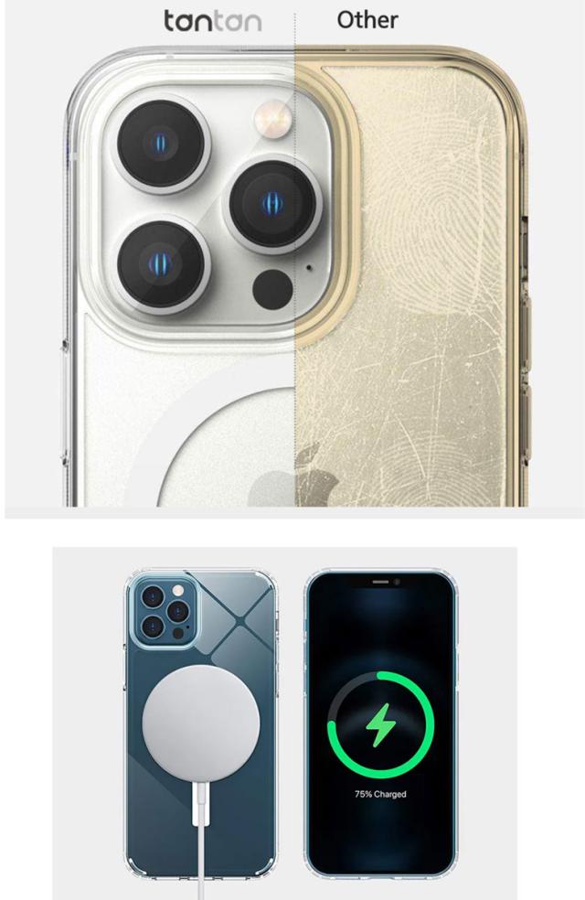 iphone15カード収納クリアケース