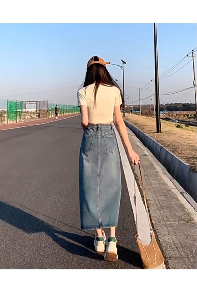 デニム風 レギンス