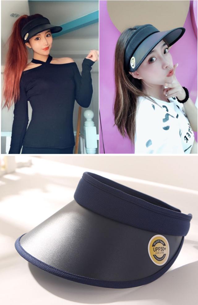 UVサンバイザー アクア