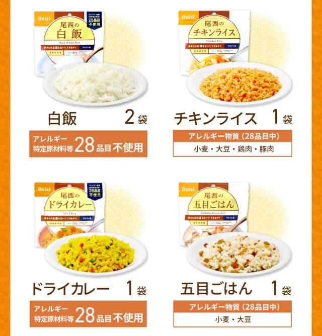 内容品詳細-アルファ米2