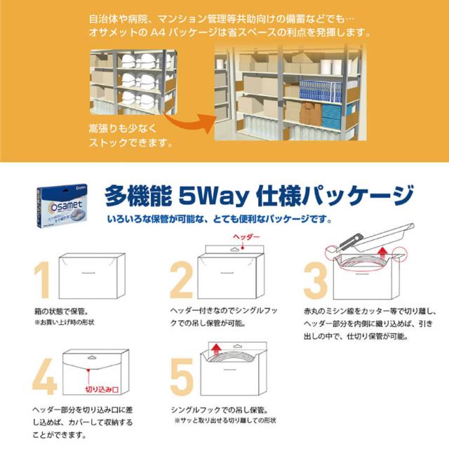 オサメット(OSAMETKGO-1)A4サイズ 防災用ヘルメット
