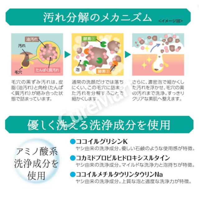 VC(ビタミンC) 酵素配合 泡洗顔料