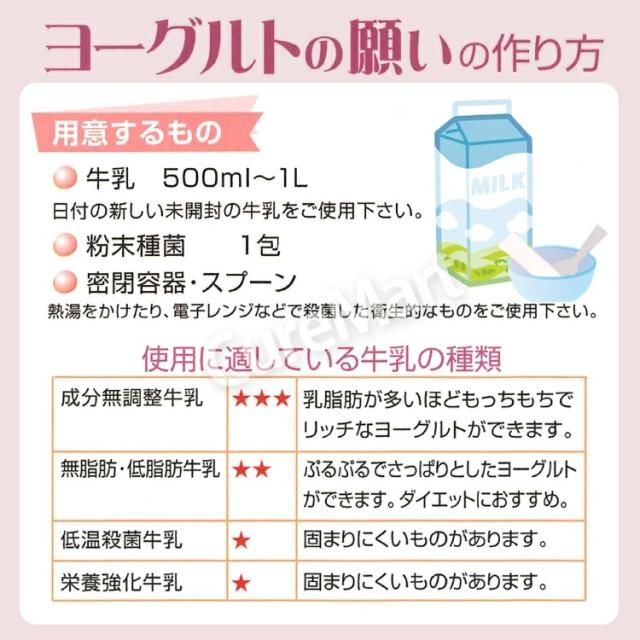 ヨーグルトの願い 種菌