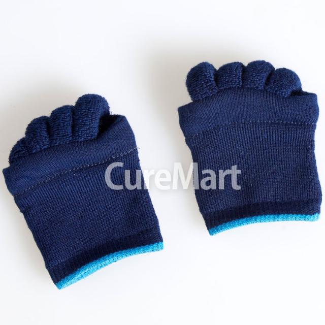 インナーつま先5本指 指切り ハーフ丈ソックス