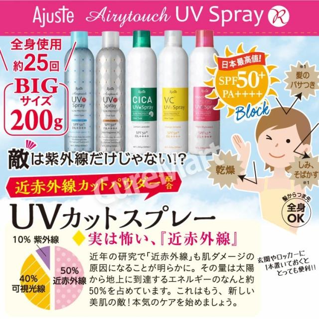 アジャステ エアリータッチ UVスプレー CICA
