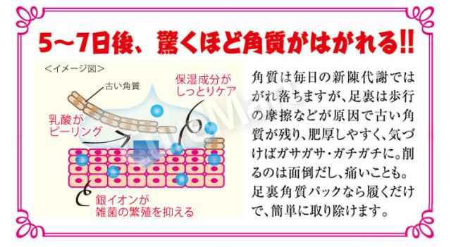 足裏角質パック