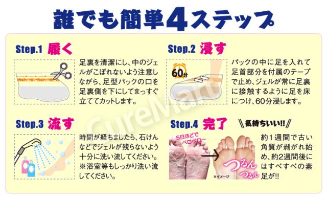 足裏角質パック