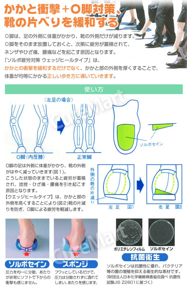 ソルボ 疲労対策ウェッジヒールタイプ