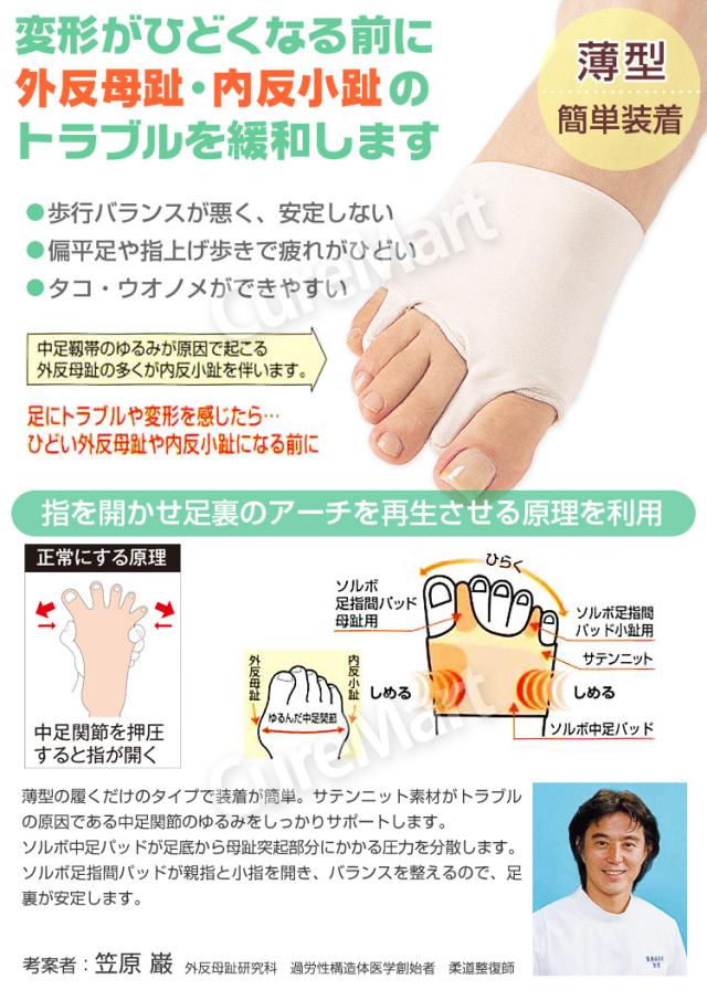 ソルボ外反母趾・内反小趾サポーター