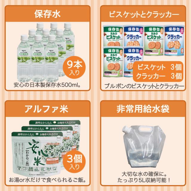 送料無料 防災セット一人用