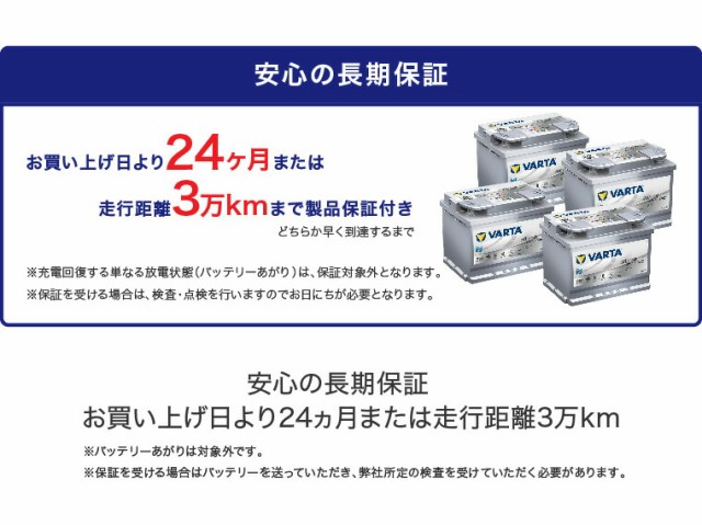 ドイツ製 VARTA バッテリー 560-901-068 A8(旧品番D52) AGM