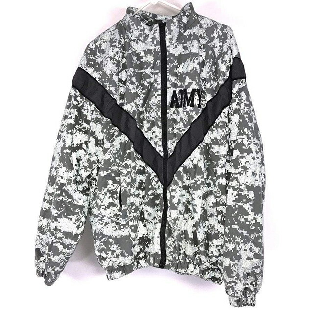 DEADSTOCK U.S.ARMY PHYSICAL TRAINING REFLECTIVE PT JACKETGREY (DIGITAL CAMO) 米軍 新品 デッドストック フィジカル トレーニング ジャケット デジカモ グレー アメリカ軍 米軍 ヴィンテージ ミリタリー メンズ アウトドア アウター