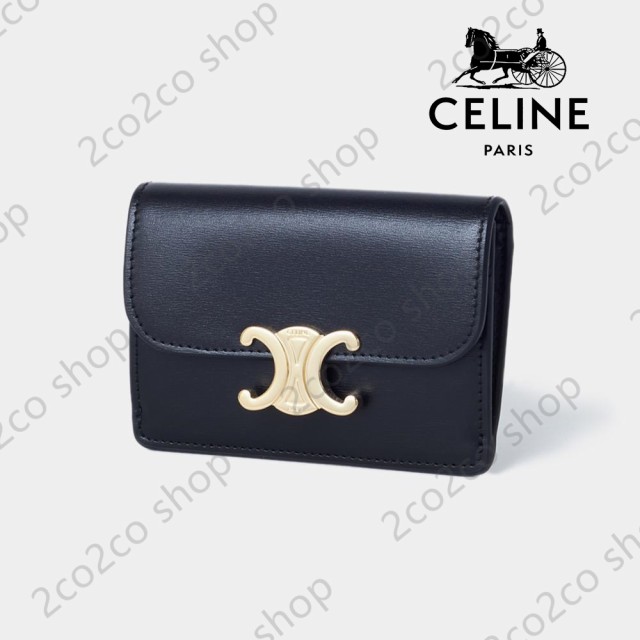 数量限定」celine セリーヌ 二つ折り カードケース 名刺入れ 新品 ミニ 